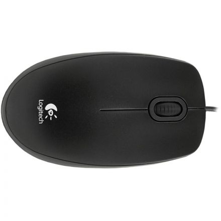 Мышь компьютерная Logitech B100 черная