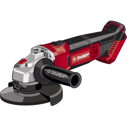 Шлифмашина угловая аккумуляторная ЗУБР УШМ-18-125, 18 В, без АКБ