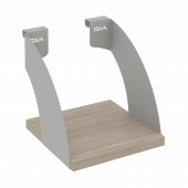 Навесные полки. Кронштейны+ЛДСП полка 200мм MAN-41-2 Дуб аттик/Серый металл 200*220*200