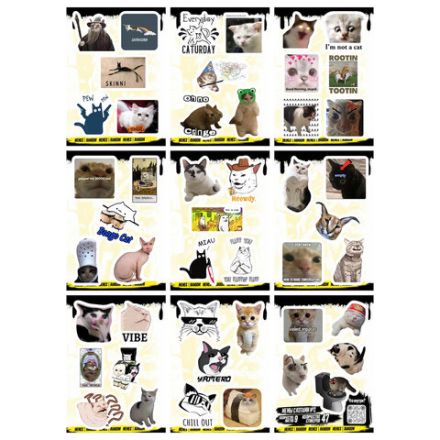 Наклейки виниловые, 44-50 шт., 9 листов, А6, "МОДЕРН", АССОРТИ, NALEPKING