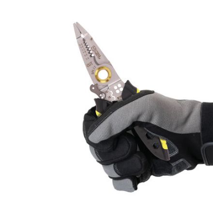 Плоскогубцы многофункциональные 25 в 1, 185 мм, нержавеющая сталь AISI420, ГРАНДМАСТЕР, PL-185, 671262