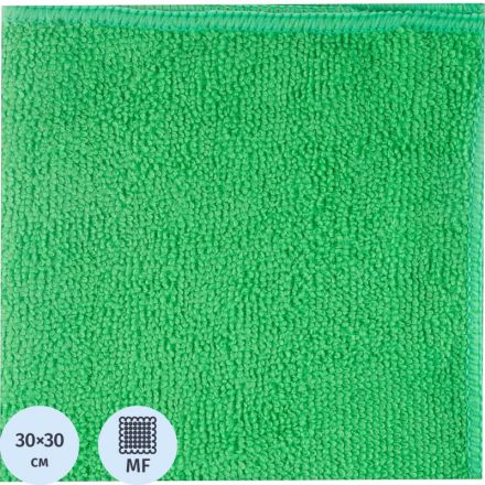 Салфетка хозяйственная из микрофибры универс 200г/м2 30х30см зел