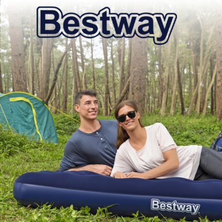 Надувной матрас 152х203х22 см с подушками и насосом, до 300 кг, BESTWAY, 67374