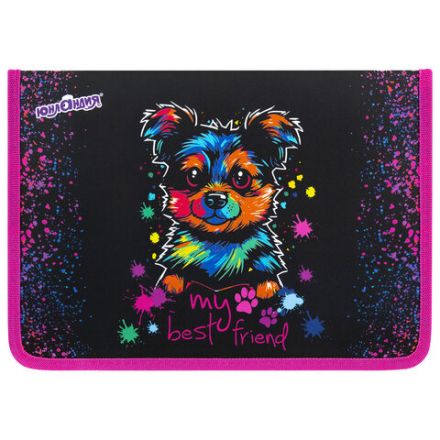 Папка для труда на молнии ЮНЛАНДИЯ А4, 1 отделение, откидная планка, органайзер, "True friend", 272221 Папка для труда на молнии ЮНЛАНДИЯ А4, 1 отделение, откидная планка, органайзер, "True friend", 272221