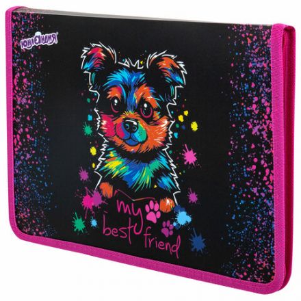 Папка для труда на молнии ЮНЛАНДИЯ А4, 1 отделение, откидная планка, органайзер, "True friend", 272221 Папка для труда на молнии ЮНЛАНДИЯ А4, 1 отделение, откидная планка, органайзер, "True friend", 272221