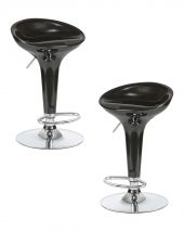 Набор 2 шт Стул барный DOBRIN BOMBA, чёрный