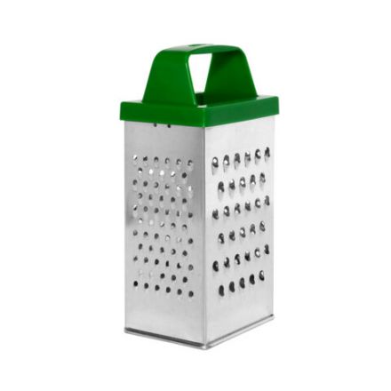 Терка 4 грани 18,2х6,2х8,5 см, белая жесть с пластиковой ручкой, BOOMHOUSE (БумХаус) Basic, 701860