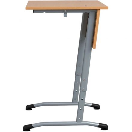 Парта МЕТ_ Стол ученический Гармония 1-мест.3-7г.р.бук/серый