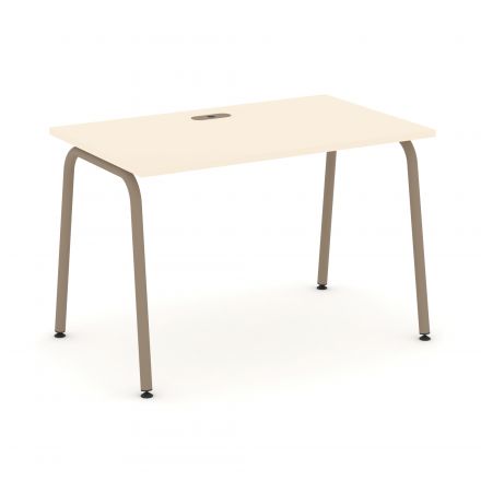 Estetica Стол рабочий ES.SP-2-LK Сатин/Латте металл 1180*730*750