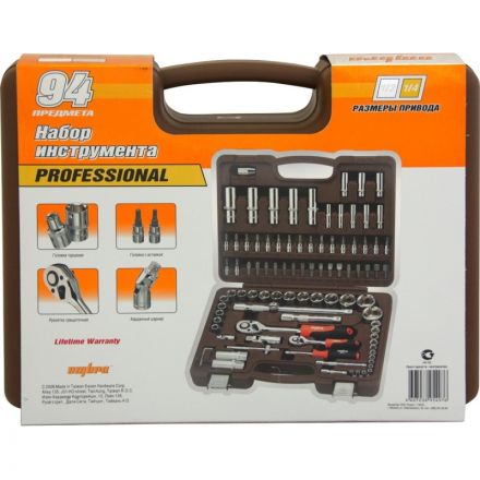 Набор инструмента 1/4, 1/2DR, 94 предмета Ombra OMT94S