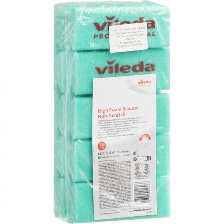 Губки Минимальная жесткость, белый абразив,102561 зеленый, 10 шт/уп