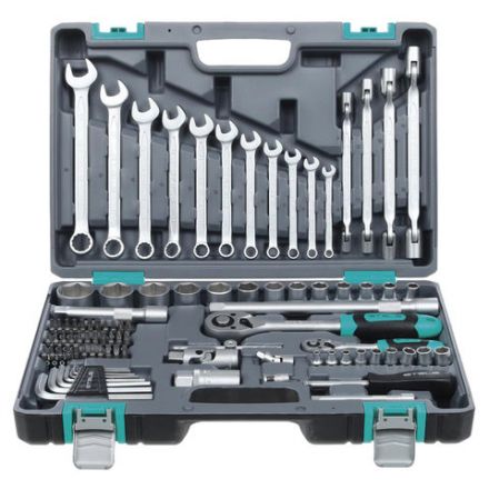 Набор автоинструментов 88 предметов, STELS, 1/4", 1/2", CrV, головки, биты, ключи, кейс, 14109 Набор автоинструментов 88 предметов, STELS, 1/4", 1/2", CrV, головки, биты, ключи, кейс, 14109