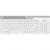 Клавиатура A4Tech Fstyler (FBK25 WHITE) белый/серый USB беспроводн/BT/Radio Клавиатура A4Tech Fstyler (FBK25 WHITE) белый/серый USB беспроводн/BT/Radio