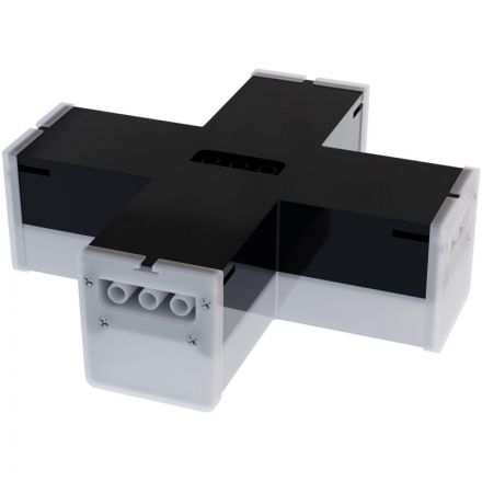 Светильник светодиодный -коннектор Х-образный 12Вт, 4000К, IP40, чёрн