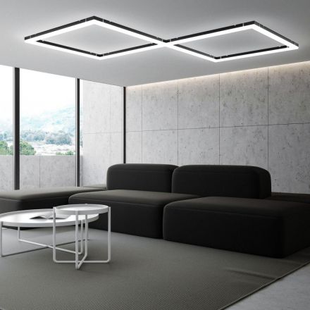 Светильник светодиодный -коннектор Х-образный 12Вт, 4000К, IP40, чёрн