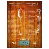 Весы кухонные SCARLETT SC-KS57P19, электронный дисплей, максимальный вес 10 кг, тарокомпенсация, стекло