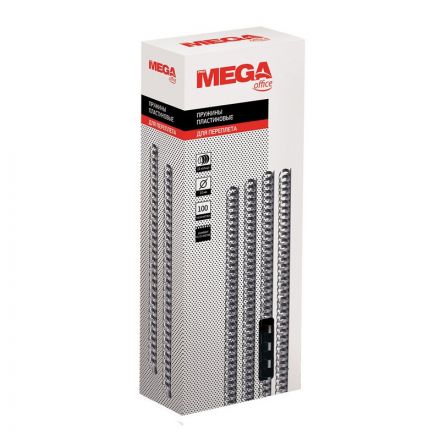 Пружины для переплета пластиковые Promega office 10 мм черные (100 штук в упаковке)