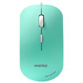Мышь проводная бесшумная SMARTBUY 288-LG, USB, 3 кнопки + 1 колесо, оптическая, зеленая, 06826, SBM-288-LG