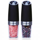 Набор гравитационных мельниц для соли и специй, электрические, 2 шт., PM-6, DASWERK (ДАСВЕРК), 456624