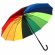 Зонт Радуга трость кожаной ручкой Эврика,98768 Зонт Радуга трость кожаной ручкой Эврика,98768
