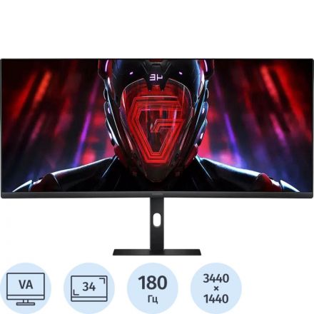Монитор Xiaomi Curved G34WQi (ELA5454EU)34/UWQHD/VA/180Hz/350cd/1ms Монитор Xiaomi Curved G34WQi (ELA5454EU)34/UWQHD/VA/180Hz/350cd/1ms