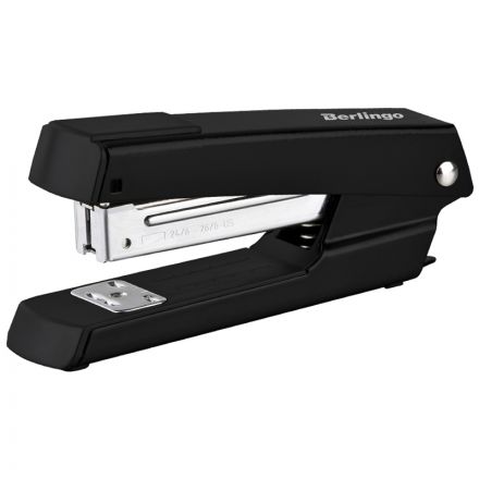 Степлер №24/6, 26/6 Berlingo "Power TX" до 30л., металлический корпус, черный Степлер №24/6, 26/6 Berlingo "Power TX" до 30л., металлический корпус, черный