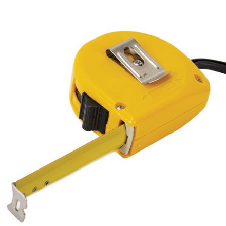 Рулетка измерительная 5 м х 19 мм, пластиковый корпус, с фиксатором, ГРАНДМАСТЕР Classic, 671361