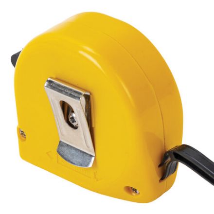 Рулетка измерительная 5 м х 19 мм, пластиковый корпус, с фиксатором, ГРАНДМАСТЕР Classic, 671361