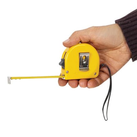 Рулетка измерительная 5 м х 19 мм, пластиковый корпус, с фиксатором, ГРАНДМАСТЕР Classic, 671361