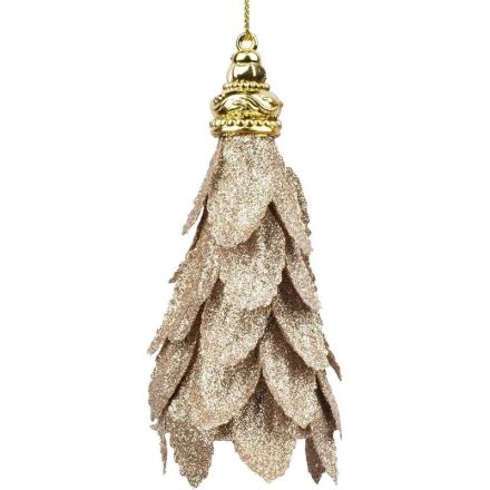 Игрушка подвесная Кисточка золото 4,7x4,7x11,5см 91193 Игрушка подвесная Кисточка золото 4,7x4,7x11,5см 91193