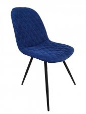 Стул "Руми 1С" ноги черные металл/синий м19