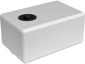 Емкость 50л. прямоугольная, с крышкой  белый