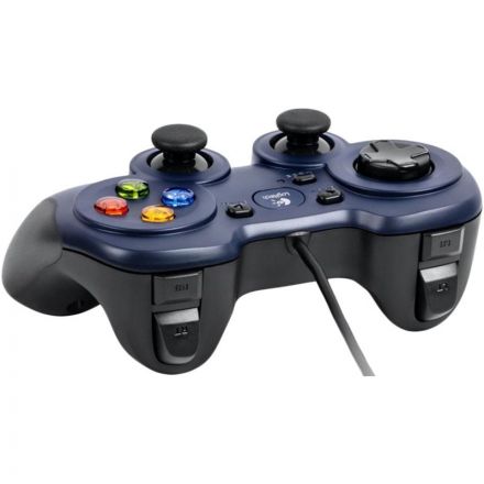 Геймпад Logitech F310 черный/синий, проводной [940-000138