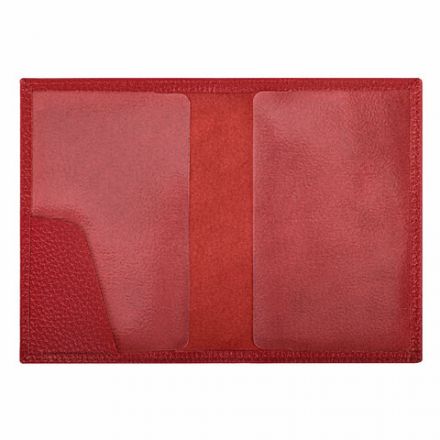 Обложка для паспорта натуральная кожа флоттер, кожаный уголок, красная, BRAUBERG, 238865 Обложка для паспорта натуральная кожа флоттер, кожаный уголок, красная, BRAUBERG, 238865