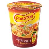 Лапша РОЛЛТОН "Горячая порция" с говядиной 70 г, 17317