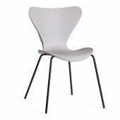 Стул Jacobsen (mod DC 102-1) пластик/металл, 45 х 54.5 х 80 см, Grey (Cерый) /Black (Черный)