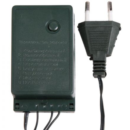 Электрогирлянда Твинкл Лайт 10 м, темно-зеленый ПВХ, 80LED, Теп бел 303-046