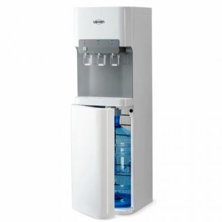 Кулер для воды VATTEN L07WK, напольный, НАГРЕВ/ОХЛАЖДЕНИЕ КОМПРЕССОРНОЕ, бутыль снизу, 3 крана, белый, УТ-00001652