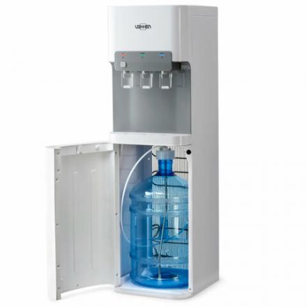 Кулер для воды VATTEN L07WK, напольный, НАГРЕВ/ОХЛАЖДЕНИЕ КОМПРЕССОРНОЕ, бутыль снизу, 3 крана, белый, УТ-00001652