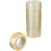 Клейкая лента упаковочная 48мм х 132м, прозрачная, 50мкм, 54шт/уп