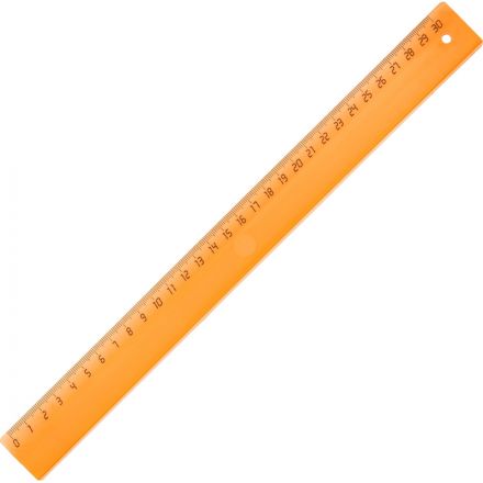 Линейка 30см Attache Economy пластик цвет прозр ассорти (крас,син,зел,оран)