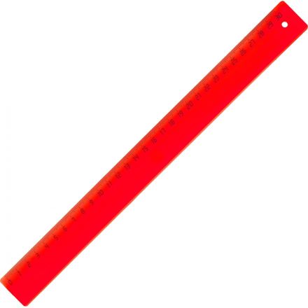 Линейка 30см Attache Economy пластик цвет прозр ассорти (крас,син,зел,оран)