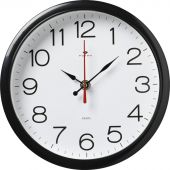 Часы настенные круг d=22см, корпус черный Классика арт.2222-328