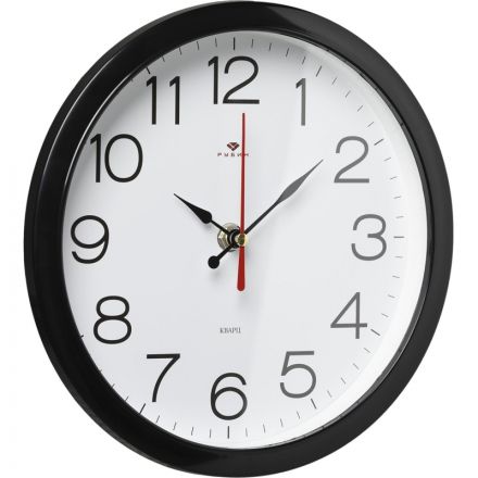 Часы настенные круг d=22см, корпус черный Классика арт.2222-328