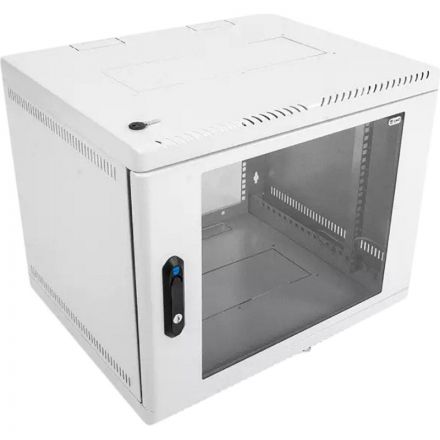 Шкаф настенный телеком. ЦМО разб. 6U (600х650) дверь стекло (ШРН-Э-6.650)