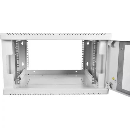 Шкаф настенный телеком. ЦМО разб. 6U (600х650) дверь стекло (ШРН-Э-6.650)