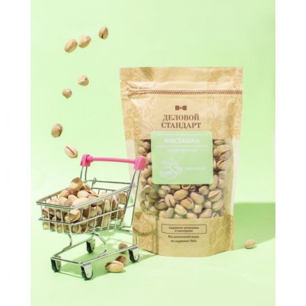 Фисташки Деловой Стандарт жареные соленые, 200г Фисташки Деловой Стандарт жареные соленые, 200г