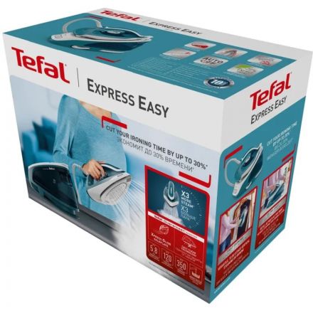 Парогенератор Tefal SV6131E0 2200Вт, 5,8Бар, белый/зелен Парогенератор Tefal SV6131E0 2200Вт, 5,8Бар, белый/зелен