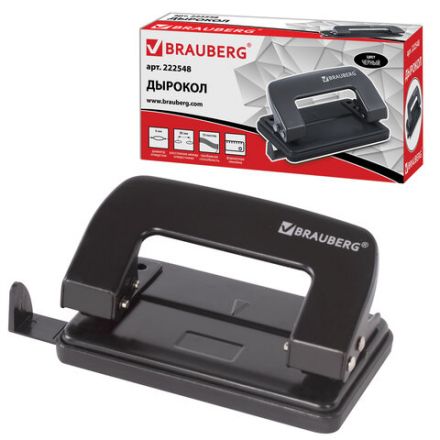 Дырокол металлический BRAUBERG "Classic", до 10 листов, черный, 222548 Дырокол металлический BRAUBERG "Classic", до 10 листов, черный, 222548