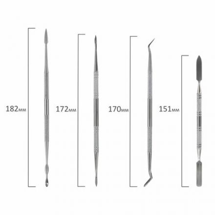 Стеки для лепки и моделирования металлические НАБОР 4 шт., BRAUBERG ART CLASSIC, 271171 Стеки для лепки и моделирования металлические НАБОР 4 шт., BRAUBERG ART CLASSIC, 271171